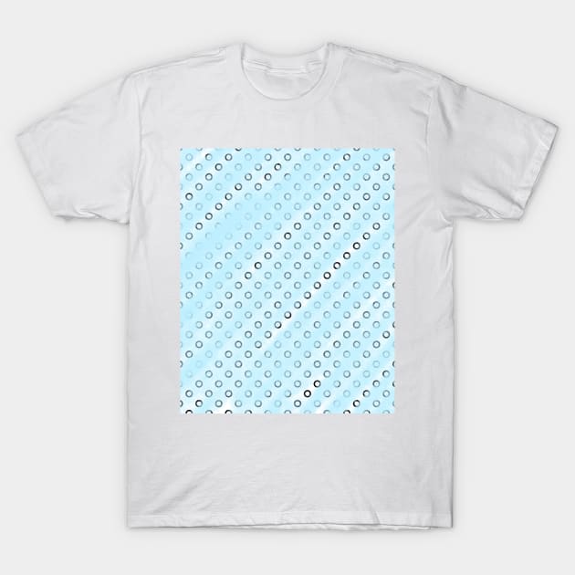 Sky blue watercolor circle pattern T-Shirt by Artistic_st